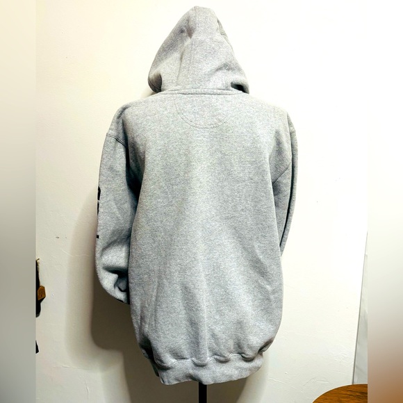 Carhartt Gray Hoodie LOOSE FIT MIDWEIGHT LOGO SLEEVE GRAPHIC SWEATSHIRT Medium - Picture 6 of 6